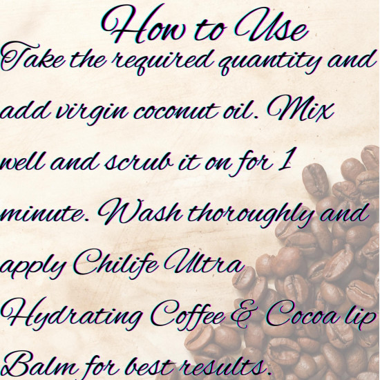 All Natural Cocoa & Coffee Lip Scrub