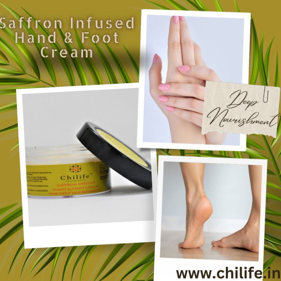 Saffron Infused Hand & Foot Cream for Deep Nourishment 
