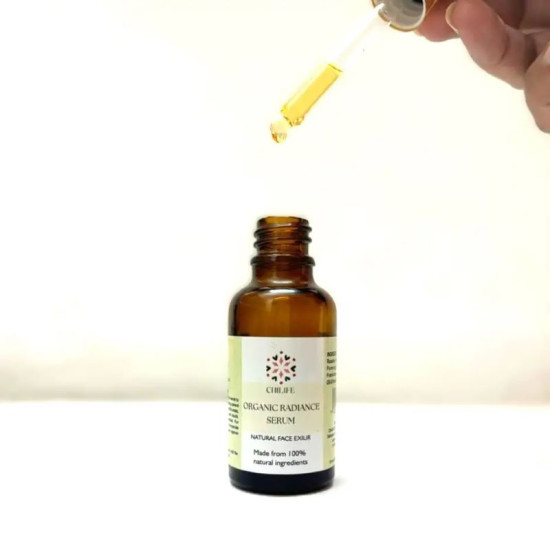 Organic Radiance Face Serum with Rosehip Seed Oil, Carrot Seed oil for Pigmentation | Anti-Aging Face Serum For Men & Women with Vit-A, C & E to Remove Blemishes, Acne Marks & Fine Lines | 30 ml