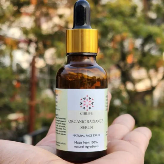Organic Radiance Face Serum with Rosehip Seed Oil, Carrot Seed oil for Pigmentation | Anti-Aging Face Serum For Men & Women with Vit-A, C & E to Remove Blemishes, Acne Marks & Fine Lines | 30 ml